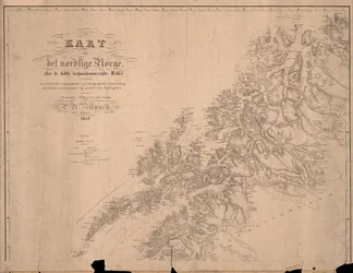 Karte von Nordnorwegen nach den besten verfügbaren Quellen
